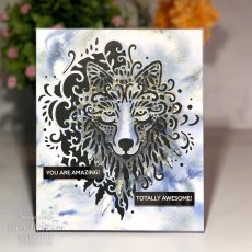 Creative Expressions Craft Dies Paper Cuts Collection Wise Wolf