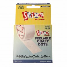 Double Sided Peelable Craft Dots 10mm | Pack of 200