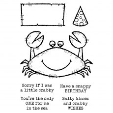 Woodware Clear Stamps Mr Crab | Set of 7