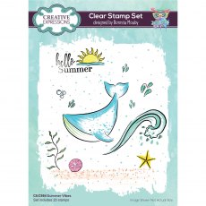 Creative Expressions Bonnita Moaby Clear Stamp Set Summer Vibes | Set of 20