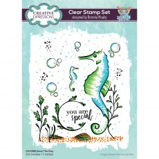 Creative Expressions Bonnita Moaby Clear Stamp Set Seas The Day | Set of 17