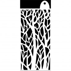 IndigoBlu Stencil Squiggly Tree | 6 x 3 inch