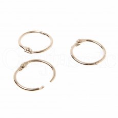 Book Rings Silver 19 mm | Pack of 24
