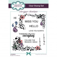 Creative Expressions Designer Boutique Collection Clear Stamps Escape The Ordinary