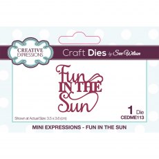Sue Wilson Craft Dies Mini Expressions Collection Fun In The Sun