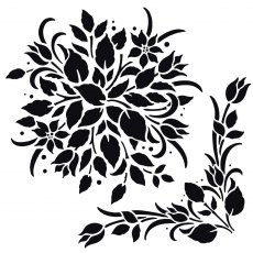 Creative Expressions Stencil Timeless Florals | 7 x 7 inch