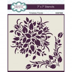 Creative Expressions Stencil Timeless Florals | 7 x 7 inch