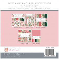 The Paper Boutique Everything is Rosy 8 x 8 inch Paper Pad | 36 sheets