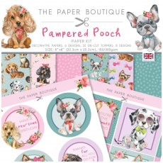 The Paper Boutique Pampered Pooch 8 x 8 inch Paper Kit | 36 sheets