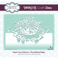 Creative Expressions Craft Dies Paper Cuts Collection Floral Basket Edger