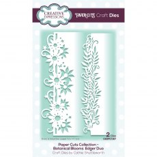 Creative Expressions Craft Dies Paper Cuts Collection Botanical Blooms Edger Duo | Set of 2