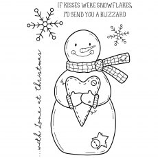 Creative Expressions Sam Poole Clear Stamp Set Snowman Kisses | Set of 5