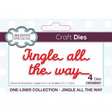 Creative Expressions Craft Dies One-Liner Collection Jingle all the way | Set of 4