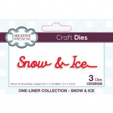 Creative Expressions Craft Dies One-Liner Collection Snow & Ice | Set of 3