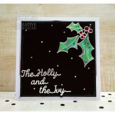 Creative Expressions Craft Dies One-Liner Collection The Holly and the Ivy | Set of 5
