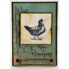 IndigoBlu A7 Rubber Mounted Stamp Collectors Edition No 15 - Dorking Hen