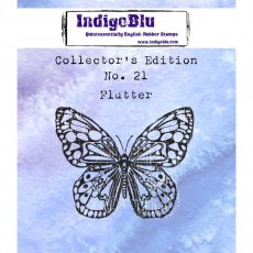 IndigoBlu A7 Rubber Mounted Stamp Collectors Edition No 21 - Flutter