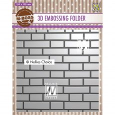 Nellie Snellen 3D Embossing Folder Brick Wall