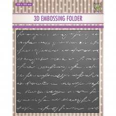 Nellie Snellen 3D Embossing Folder Writing