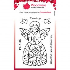 Woodware Clear Stamps Angel Blessings | Set of 6