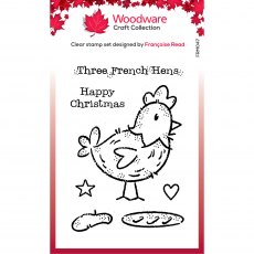 Woodware Clear Stamps French Hen | Set of 7