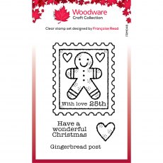 Woodware Clear Stamps Gingerbread Stamp | Set of 4
