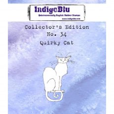 IndigoBlu A7 Rubber Mounted Stamp Collectors Edition No 34 - Quirky Cat