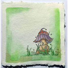 IndigoBlu A7 Rubber Mounted Stamp Collectors Edition No 48 - Magical Mushroom