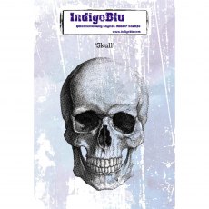 IndigoBlu A6 Rubber Mounted Stamp Skull