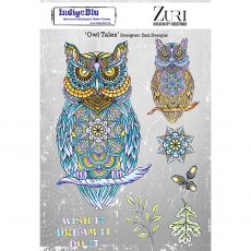 IndigoBlu A5 Rubber Mounted Stamp Owl Tales | Set of 7