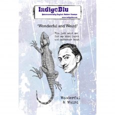 IndigoBlu A6 Rubber Mounted Stamp Wonderful and Weird | Set of 4