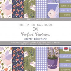 The Paper Boutique Perfect Partners Pretty Provence 8 x 8 inch Medley | 36 sheets