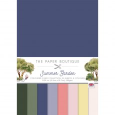 The Paper Boutique Summer Garden A4 Colour Card Collection | 24 sheets