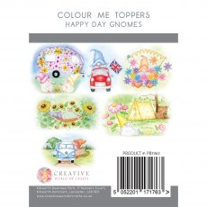 The Paper Boutique Happy Day Gnomes Colour Me Toppers Collection | 48 sheets