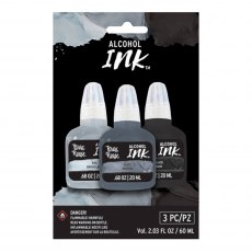 Brea Reese Alcohol Ink Set Fog/Slate/Mars Black | Set of 3