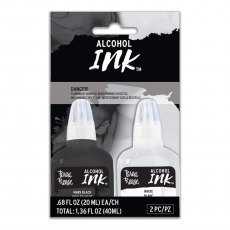 Brea Reese Alcohol Ink Set Black/White | Set of 2