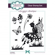 Creative Expressions Designer Boutique Clear Stamps Take A Seat | Set of 6