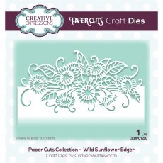 Creative Expressions Craft Dies Paper Cuts Collection Wild Sunflower Edger