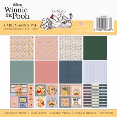 Disney Winnie the Pooh 8 x 8 inch Card Making Pad | 36 sheets