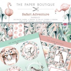 The Paper Boutique Safari Adventure 8 x 8 inch Paper Kit | 36 sheets