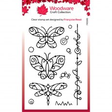 Woodware Clear Stamps Wired Butterflies | Set of 11