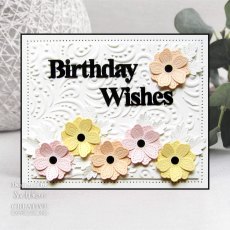 Sue Wilson Craft Dies Finishing Touches Collection Pierced Summer Blossoms | Set of 7