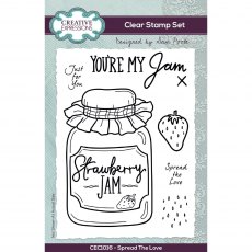 Creative Expressions Sam Poole Clear Stamp Set Spread The Love | Set of 6