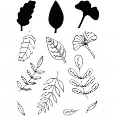 Creative Expressions Helen Colebrook Clear Stamp Set Foliage Collection | Set of 12