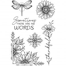 Creative Expressions Designer Boutique Clear Stamps Sweet Sunflowers | Set of 6