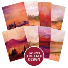 Hunkydory A4 Adorable Scorable Pattern Packs Sensational Sunsets | 24 sheets
