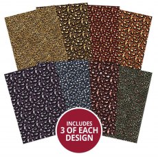 Hunkydory A4 Adorable Scorable Pattern Packs Luxurious Leopard Prints  | 24 sheets