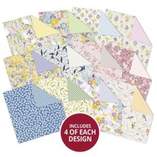 Hunkydory Duo Design 8 x 8 inch Paper Pad Spring Fling & Gorgeous Gingham | 48 sheets