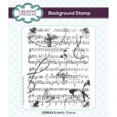 Creative Expressions Rubber Stamp Butterfly Chorus
