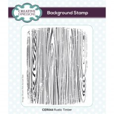 Creative Expressions Rubber Stamp Rustic Timber